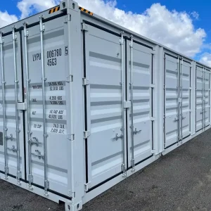 40ft High Cube Side Open Storage Shipping Container w/4 Side Doors