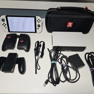 Nintendo Switch OLED Console - White 64GB With Pro Controller