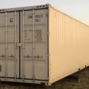 New/One Trip 40ft High Cube (HC) Shipping Container - Built in Lock Box