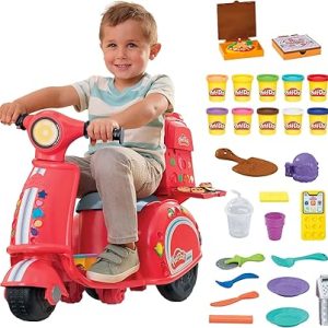 Play-Doh Pizza Delivery Scooter Playset, Non-Toxic Modelling Compound Set