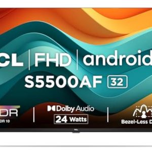 TCL 80.04 cm (32 inches) Metallic Bezel-Less HD Ready Smart Android LED