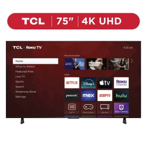 TCL TV 75-Inch Class S4 (75S451) 4K UHD HDR Smart Roku Television Entertainment
