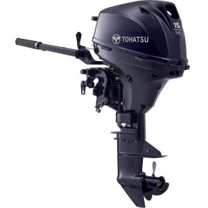 Tohatsu 15 HP Tiller Outboard Motor