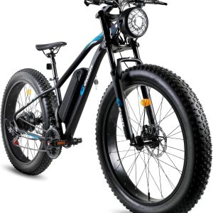 Geemax Electric Bike for Adults, 26" x 4.0 Fat Tire Ebike, 1000W Peak 1500W 48V 15.6Ah Lithium Battery Electric Bicycle