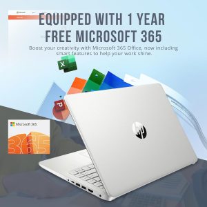 HP Stream 14" HD BrightView Laptop, Intel Celeron N4120, 16GB RAM, 288GB Storage (128GB eMMC + 160GB Docking Station Set)